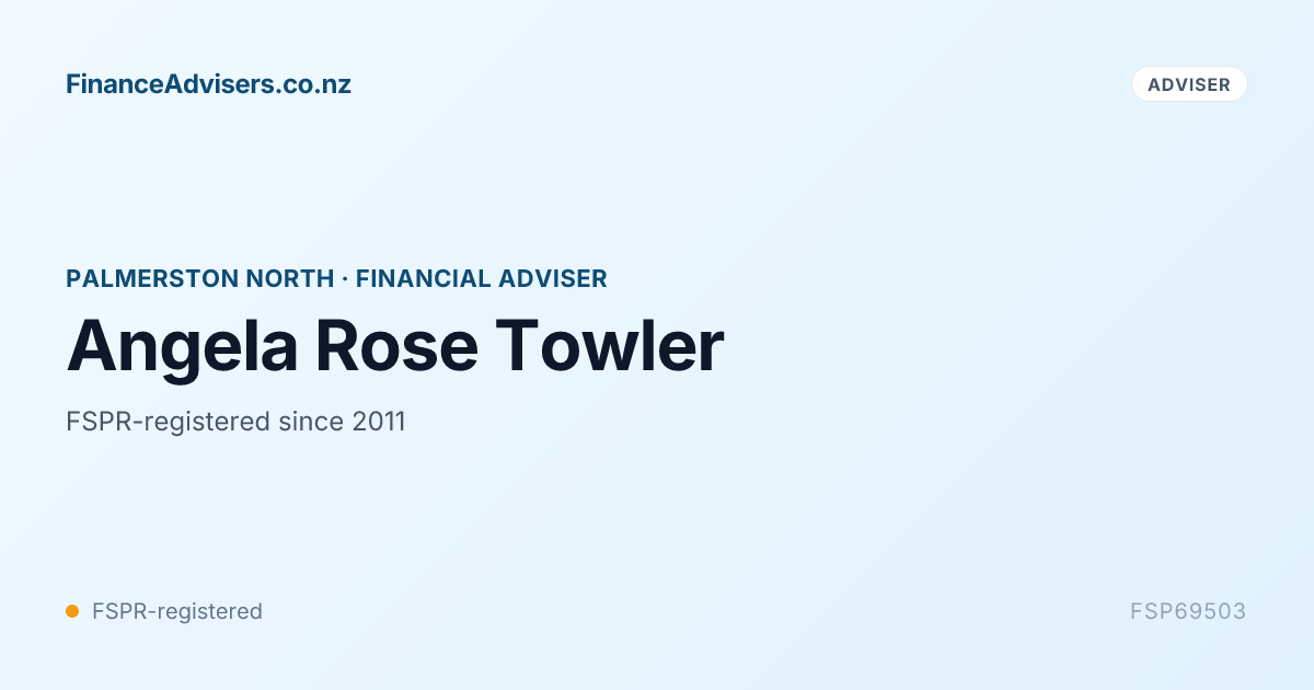Angela Towler Angela Rose Towler - Financial Adviser in Palmerston North | Finance ...