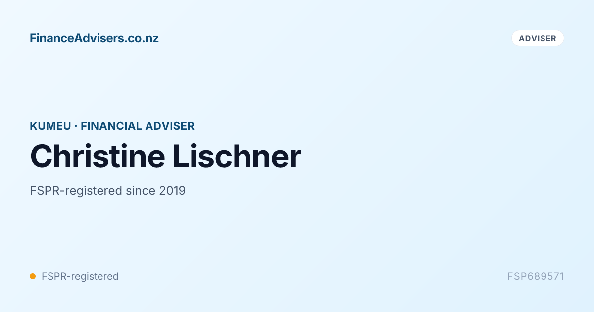 Henry Lischner Christine Lischner - Financial Adviser in Kumeu | Finance Advisers NZ