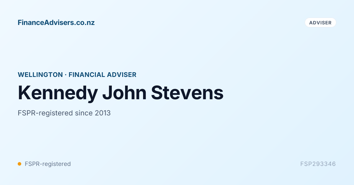 Kennedy John Stevens - Financial Adviser in Wellington | Finance ...