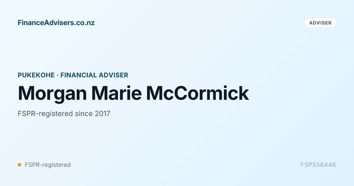 Morgan Marie Ruffner Morgan Marie McCormick - Financial Adviser in Pukekohe | Finance ...