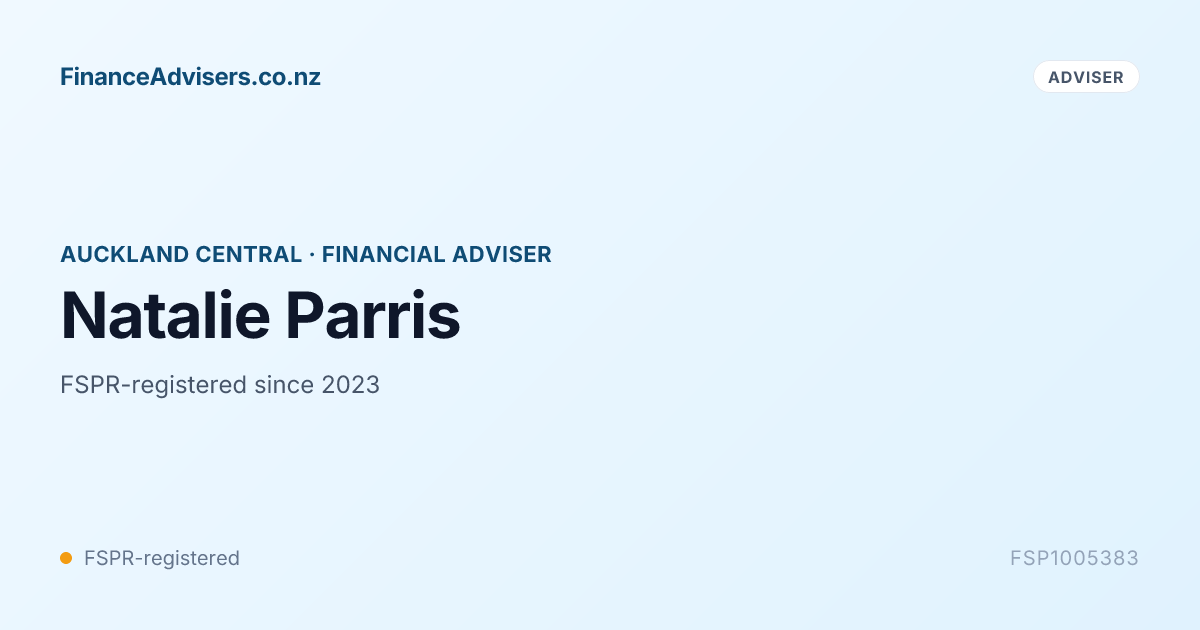 Natalie Parris - Financial Adviser in Auckland Central | Finance ...