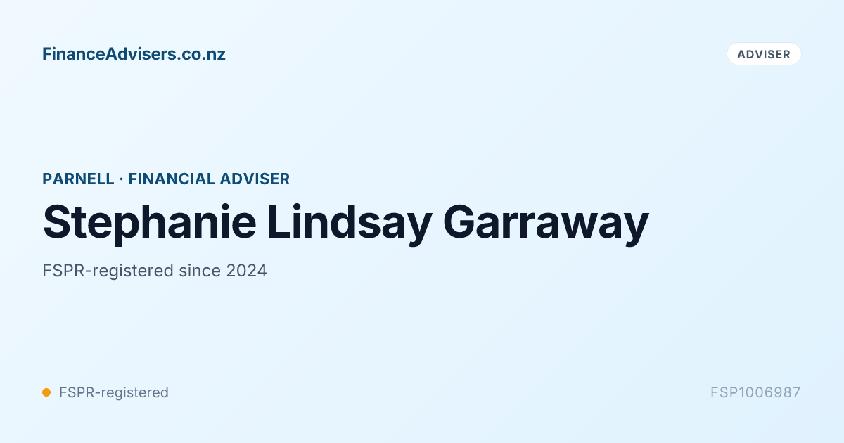 Stephanie Lindsay Garraway - Financial Adviser in Parnell | Finance ...