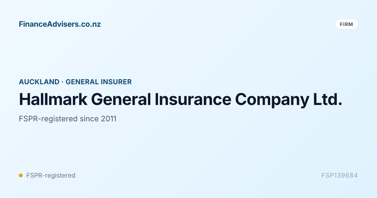 Hallmark General Insurance Company Ltd. - Financial Services Provider ...