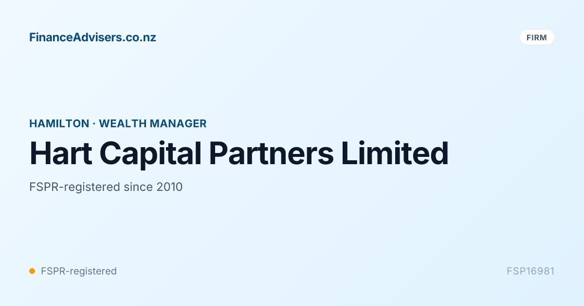 Hart Capital Partners Limited - Financial Services Provider in Hamilton