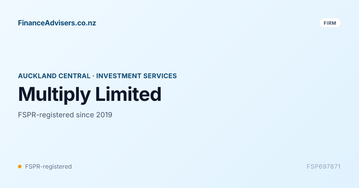 Multiply Limited - Financial Services Provider in Auckland Central