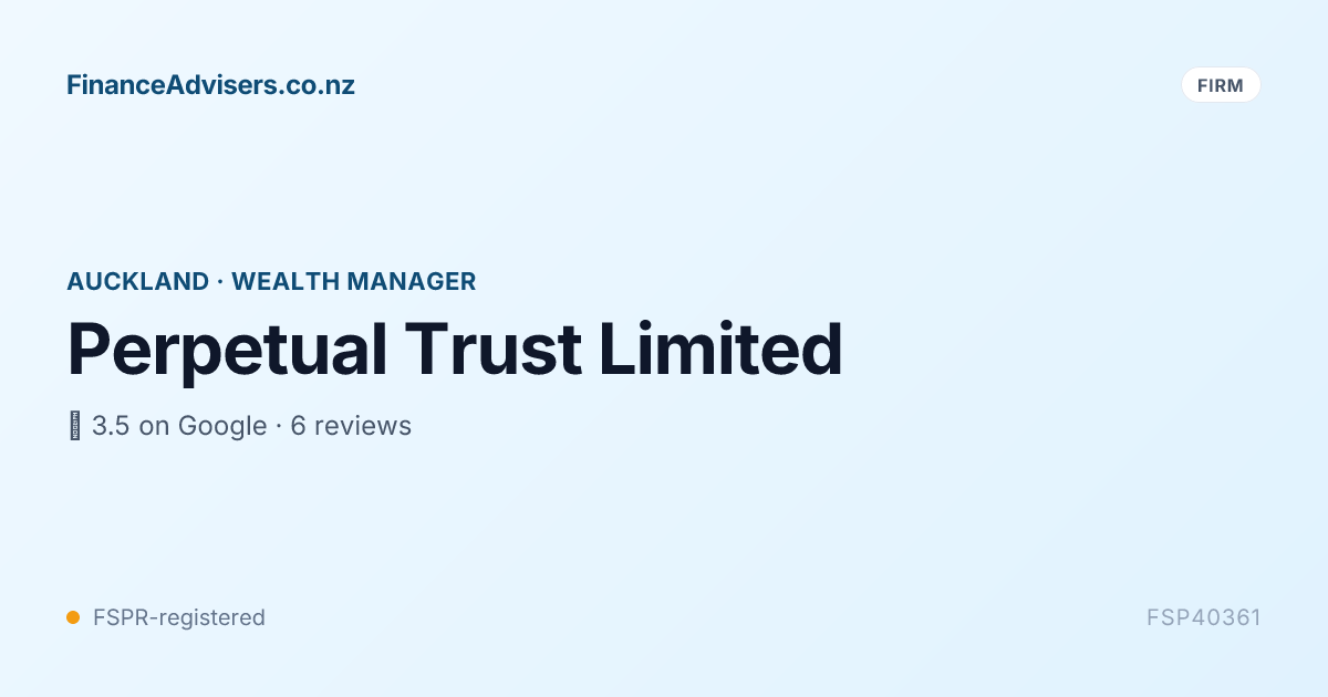 Perpetual Trust Limited - Financial Services Provider in Auckland