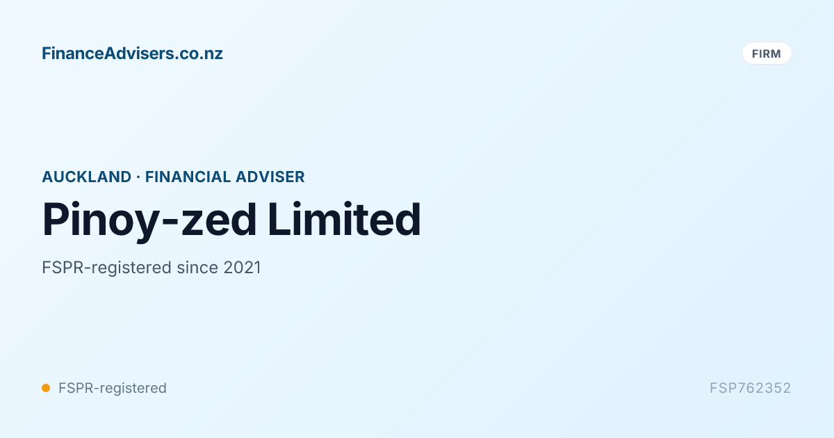 Pinoy-zed Limited - Financial Services Provider in Auckland