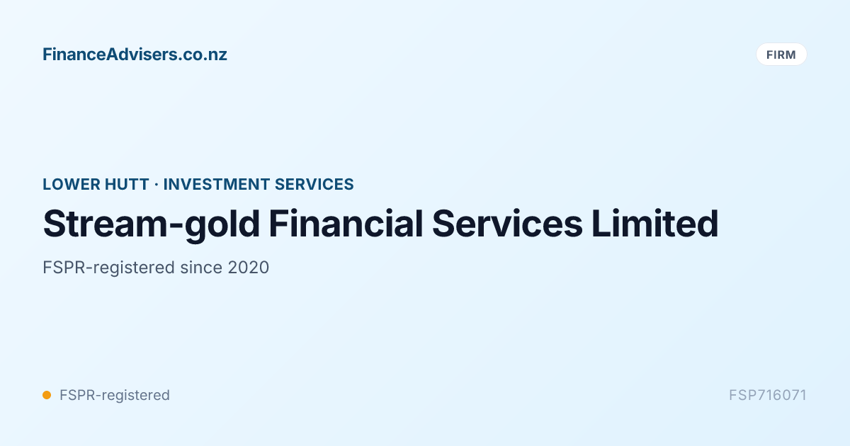 Stream-gold Financial Services Limited - Financial Services Provider in ...